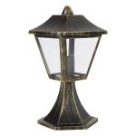 Ledvance Außenlaterne E27 Endura Classic Schwarz-Gold | 33cm - Traditioneel