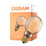 Osram Vintage 1906 LED E27 Globe Fadenlampe Gold 80mm 4W 220lm - 818 Extra Warmweiß | Dimmbar - Ersatz Für 22W