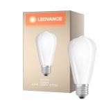 Ledvance Classic LED E27 Birne Fadenlampe Matt 6.5W 730lm - 827 Extra Warmweiß | Ersatz für 55W