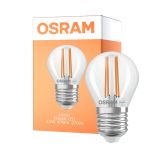 Osram Classic LED E27 Kugel Fadenlampe Klar 2.2W 470lm - 827 Extra Warmweiß | Ersatz Für 40W