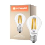 Ledvance Classic LED E27 Birne Fadenlampe Klar 5W 1055lm - 827 Extra Warmweiß | Dimmbar - Ersatz Für 75W