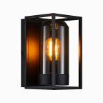 Nordlux Griffin Wandleuchte Aluminium Schwarz | Geeignet für E27