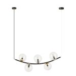 Emibig Pendelleuchte Ritz Stahl Schwarz | Geeignet für 5x E14 - Max 10W