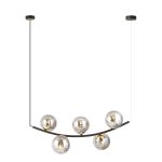 Emibig Pendelleuchte Ritz Stahl Schwarz | Geeignet für 5x E14 - Max 10W