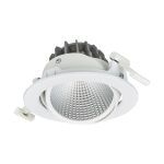 Philips Led-Spot Greenspace Accent Cardanic Aluminium Weiß 24W 2700lm 36D - 930 Warmweiß | 163mm - IP20 - Höchste Farbwiedergabe - Interact Dimmbar