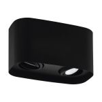 Eglo Decke Spot Arenzano Stahl Schwarz 9.4W 690lm - 830 Warmweiß | Dimmbar - Geeignet für 2x GU10