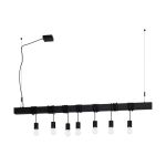 Eglo Pendelleuchte Townshend-B Stahl Schwarz | IP20 - Geeignet für 7x E27 