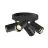 Asto Tube Decke Spot Aluminium Schwarz | 4x GU10 Max. 10W - Dimmbar