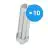 Mehrfachpackung 10x Osram Dulux T/E Plus 42W - 830 Warmweiß | 4-Pins 
