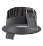 Ledvance LED-Spot Fix Aluminium Schwarz 8W 680lm 36D - 930 Warmweiß | Ausschnitt 68mm - IP44 - Höchste Farbwiedergabe - Dimmbar