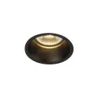 SLV Horn 1 Spot Rund Schwarz Rund | Ausschnitt 75mm - Geeignet für 1x GU10