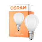 Osram LED Classic LED E14 Birne Fadenlampe Matt 1.2W 255lm - 827 Extra Warmweiß | Ersatz Für 25W