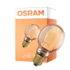 Osram Vintage 1906 LED E27 Globe Fadenlampe Gold 80mm 4W 220lm - 818 Extra Warmweiß | Dimmbar - Ersatz Für 22W