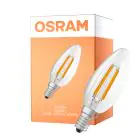 Osram Classic LED E14 Kerze Fadenlampe Klar 2.9W 470lm - 827 Extra Warmweiß | Dimmbar - Ersatz Für 40W