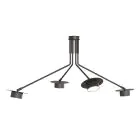 Emibig Deckenleuchte Mizu Stahl Schwarz | Geeignet für 4x GX53 - Max 12W