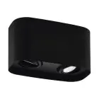 Eglo Decke Spot Arenzano Stahl Schwarz 9.4W 690lm - 830 Warmweiß | Dimmbar - Geeignet für 2x GU10