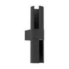 Eglo Wandleuchte Montelauro Aluminium Schwarz Up & Down 7W 800lm - 865 Tageslichtweiß | IP65